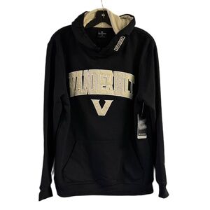 NWT Colosseum Vanderbilt Commodores Black Hoodie Size M